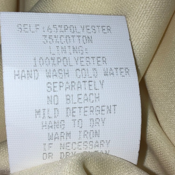 Rabbit Rabbit cotton blend yellow button front dress Sz 18W pintucks sleeveless - Picture 6 of 6